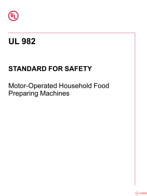 UL 982 PDF UL 982 PDF
